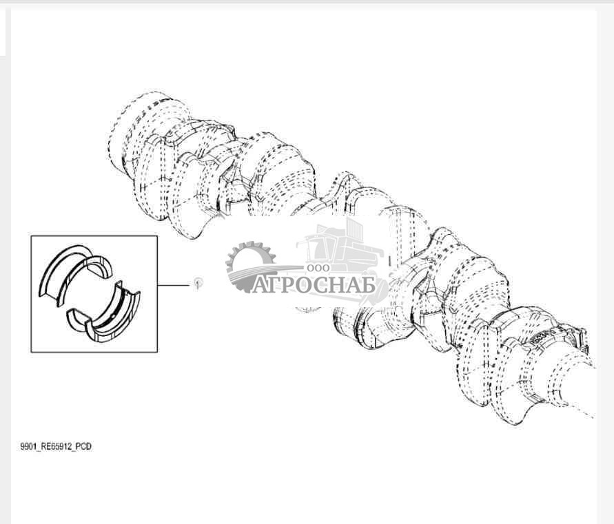 9901 Комплект упорных подшипников 